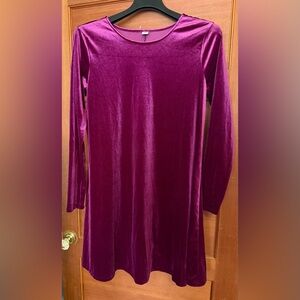 Old Navy Rich Purple Long Sleeve Dress